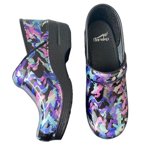 Dansko New Women's Professional Clogs Mermaid Patent size 38 - Picture 6 of 14